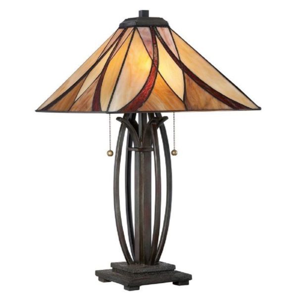 QZ/ASHEVILLE/TL Asheville Tiffany Bronze Table Lamp