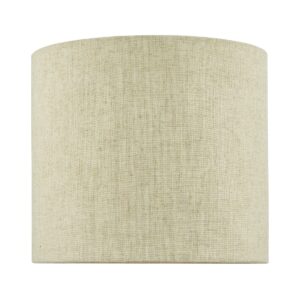 Dar Lighting Jayden Natural Linen Drum Shade 25 cm