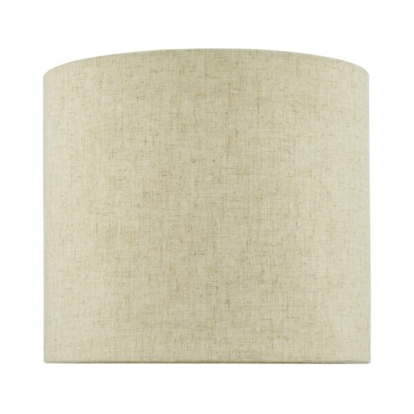 Dar Lighting Jayden Natural Linen Drum Shade 25 cm