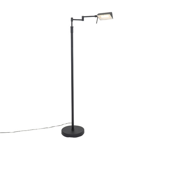 Design floor lamp black incl. LED with touch dimmer - Notia