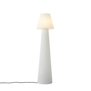 Design outdoor floor lamp white IP44 – Katrijn