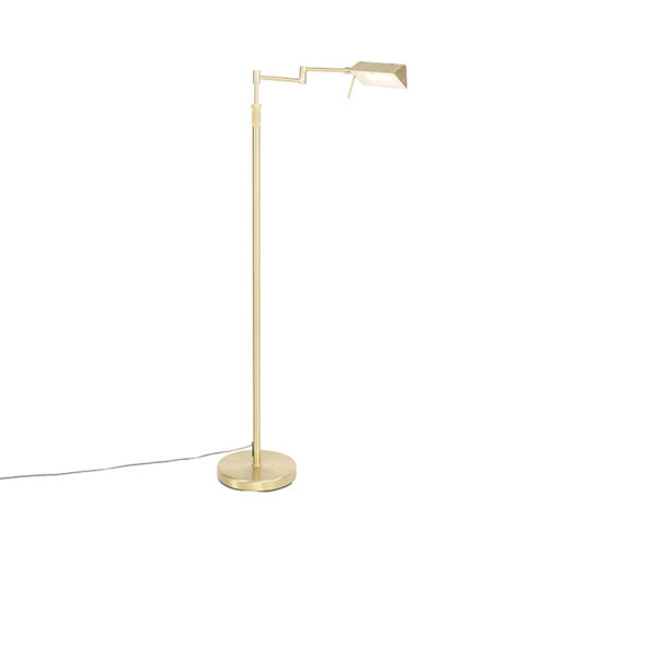 Floor lamp brass incl. LED with touch dimmer - Notia
