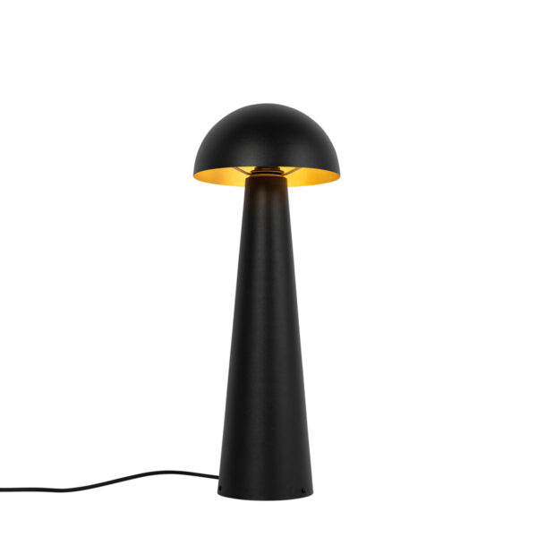 Outdoor floor lamp black 65 cm incl. LED - Mushroom