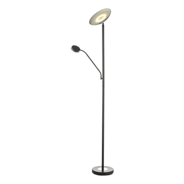 Dar Lighting Victor LED Mother And Child Floor Lamp In Matt Black Finish VIC4922