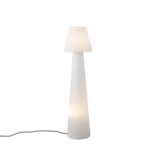 Smart Outdoor Floor Lamp White Incl. LED A60 IP44 – Katrijn