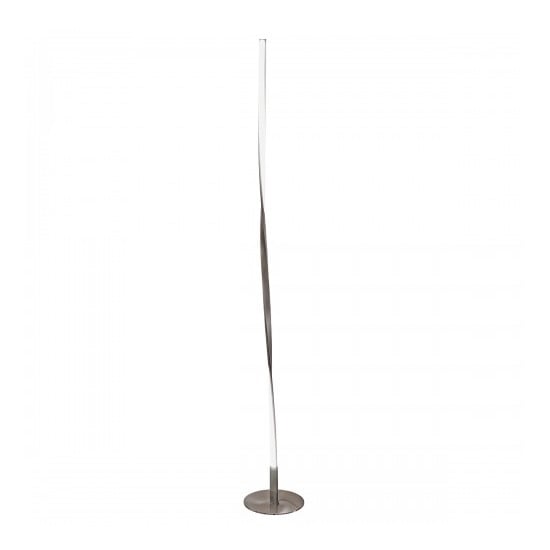 Alimos Tall Twist Floor Lamp In Satin Nickel