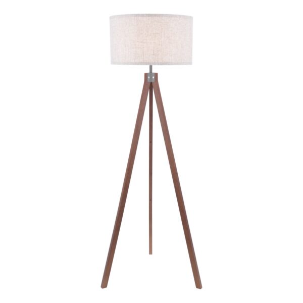 Dar Lighting Armitage Tripod Floor Lamp In Dark Wood With Shade