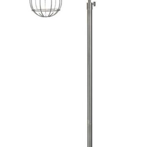 Dar TER4961 Terrace Antique Chrome Floor Lamp