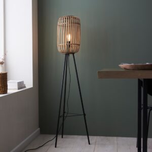 Endon 101774 Mathias Floor Lamp In Natural Bamboo Finish