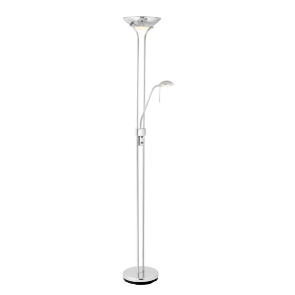 Endon ROME-CH Rome 2 Light Mother And Child Floor Lamp In Polished Chrome Finish