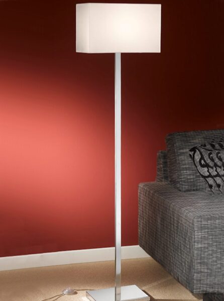 Flair Floor Lamp In Bronze Finish With Off-White Shade S156/9881