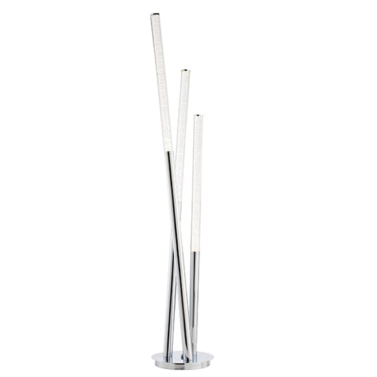 Glacier 3 Lights Bubble Acrylic Floor Lamp In Chrome