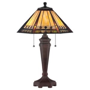 QZ/ARDEN/TL Arden Tiffany Bronze Patina Table Lamp