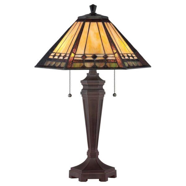 QZ/ARDEN/TL Arden Tiffany Bronze Patina Table Lamp